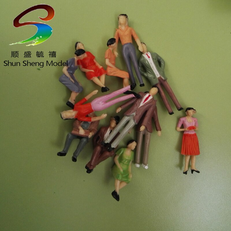 50 pcs   1:48 painted figures o scale
